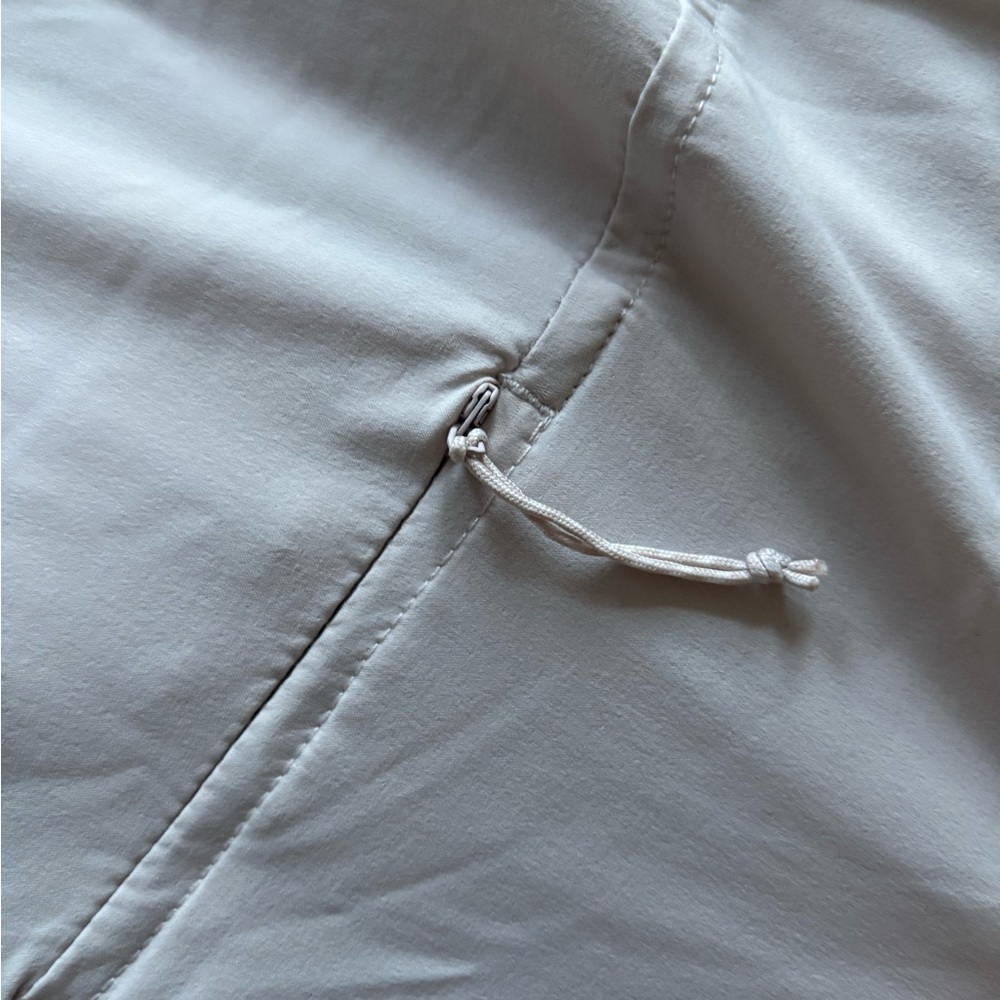 FLX Women's Short-Sleeve Button Down Top in Light Beige - Picture 3 of 4